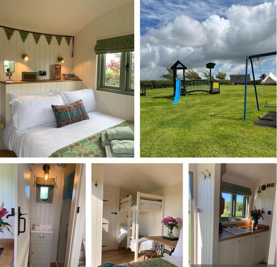 The Woolly Sheep Shepherd Huts Whitland Esterno foto